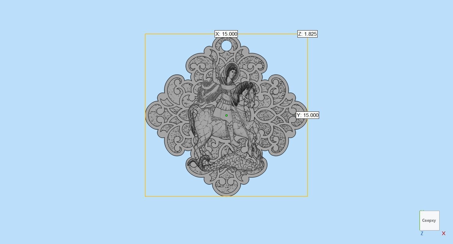 Saint George 3D print model_3