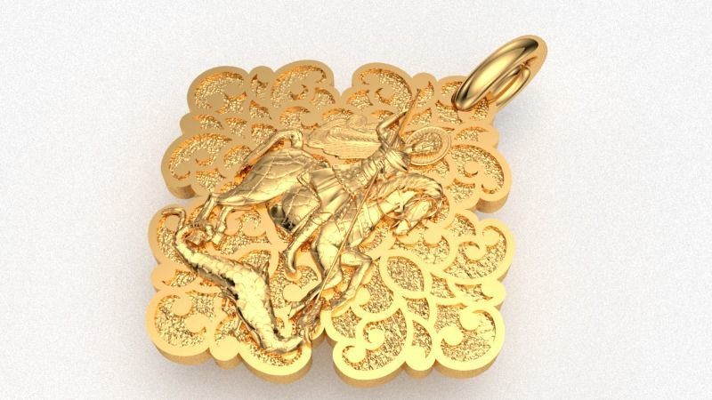 Saint George 3D print model_1