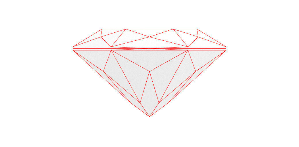 Diamond - Hexagonal 3D print model_6