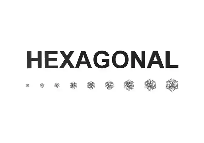 Diamond - Hexagonal 3D print model