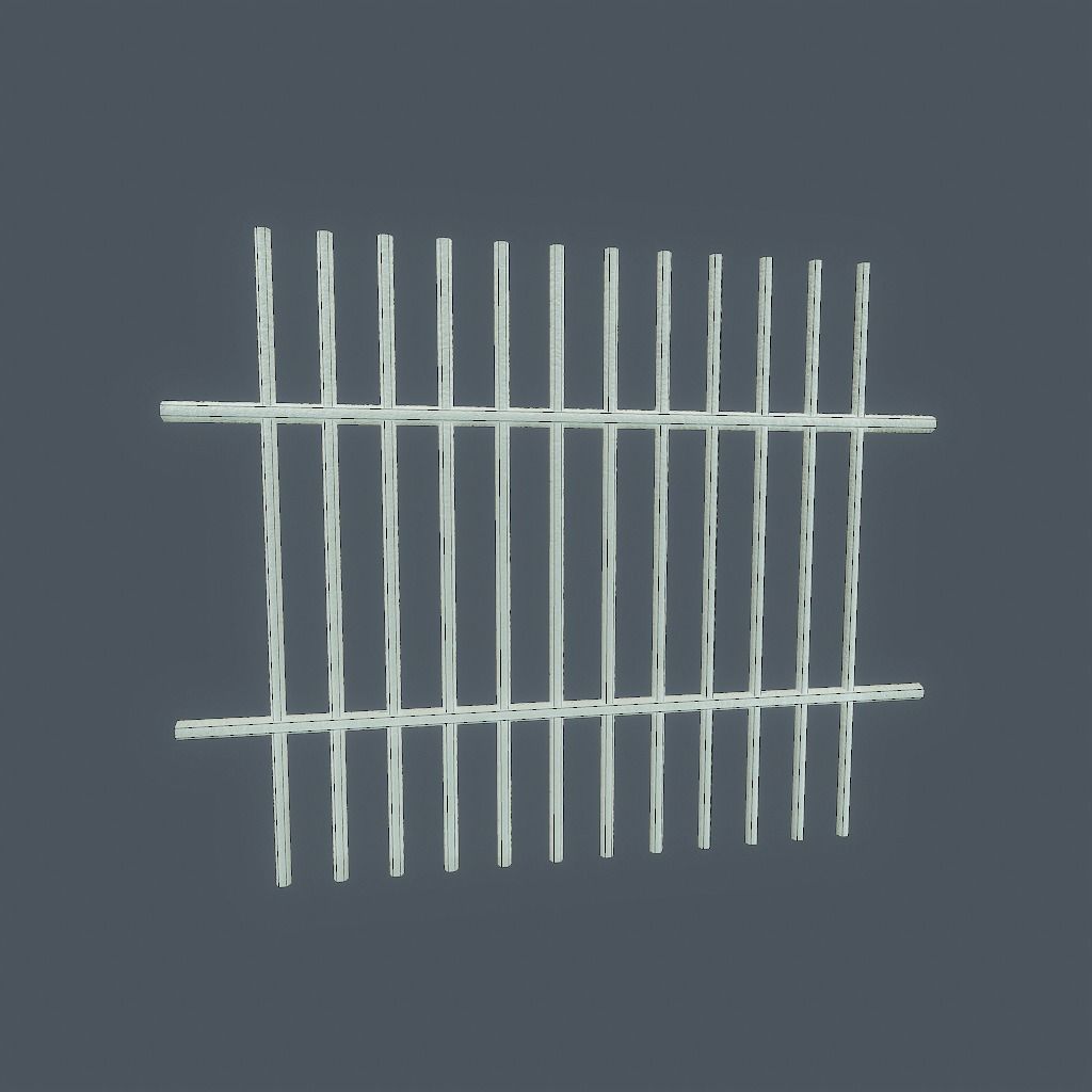 Rusty Bars Low-poly 3D model_15