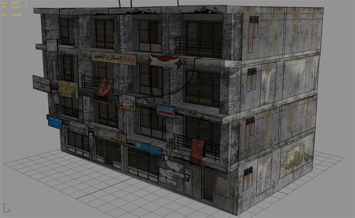 25 Afghanistan City Buildings Props for Games Low-poly 3D model_14