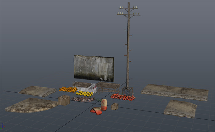 25 Afghanistan City Buildings Props for Games Low-poly 3D model_16