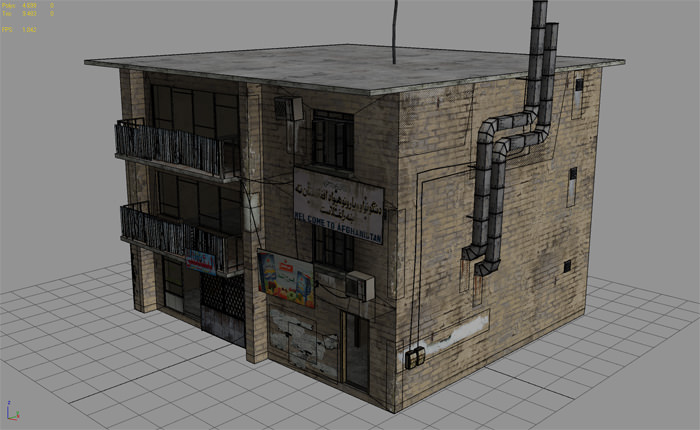 25 Afghanistan City Buildings Props for Games Low-poly 3D model_10