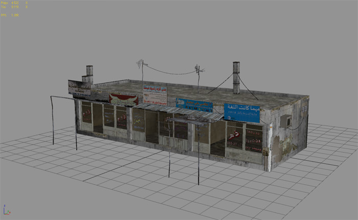 25 Afghanistan City Buildings Props for Games Low-poly 3D model_7