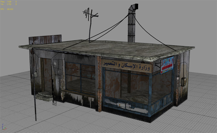 25 Afghanistan City Buildings Props for Games Low-poly 3D model_2