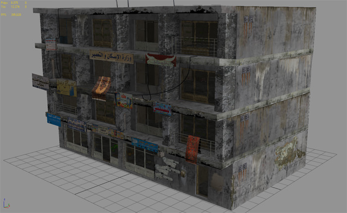 25 Afghanistan City Buildings Props for Games Low-poly 3D model_15