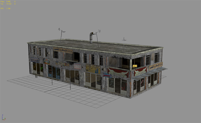 25 Afghanistan City Buildings Props for Games Low-poly 3D model_9