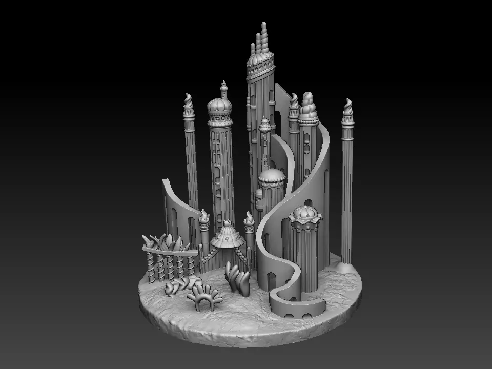 Atlantica little mermaid 3D print model_0