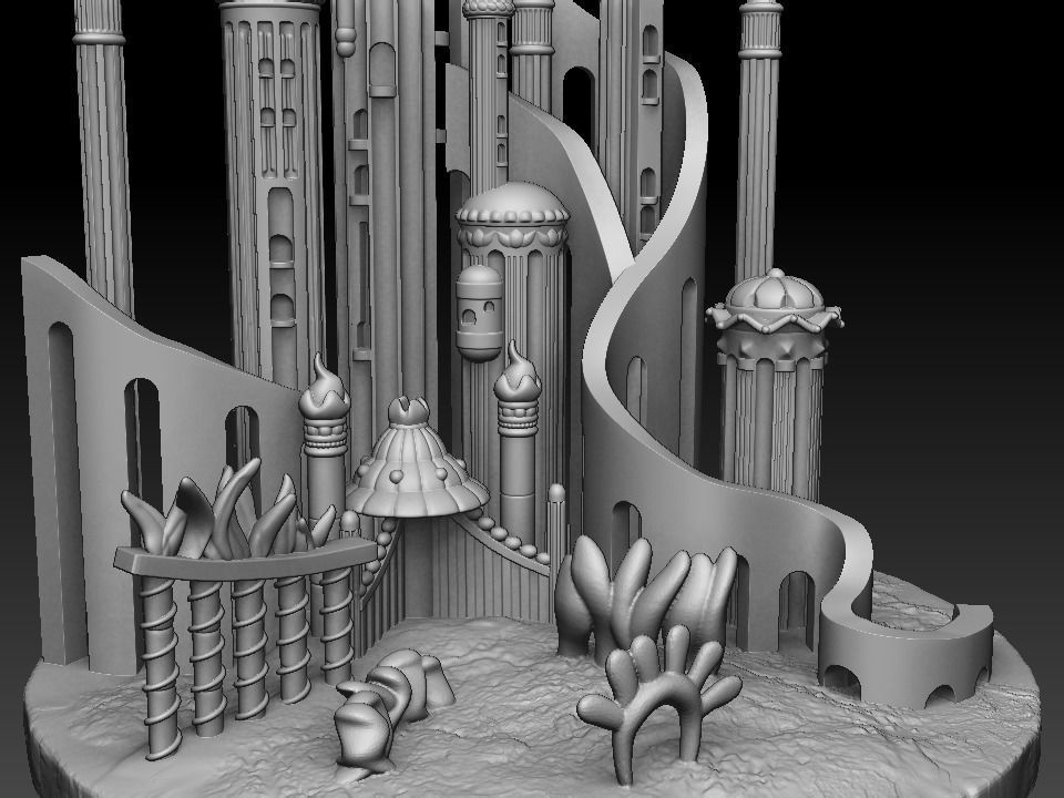 Atlantica little mermaid 3D print model_3