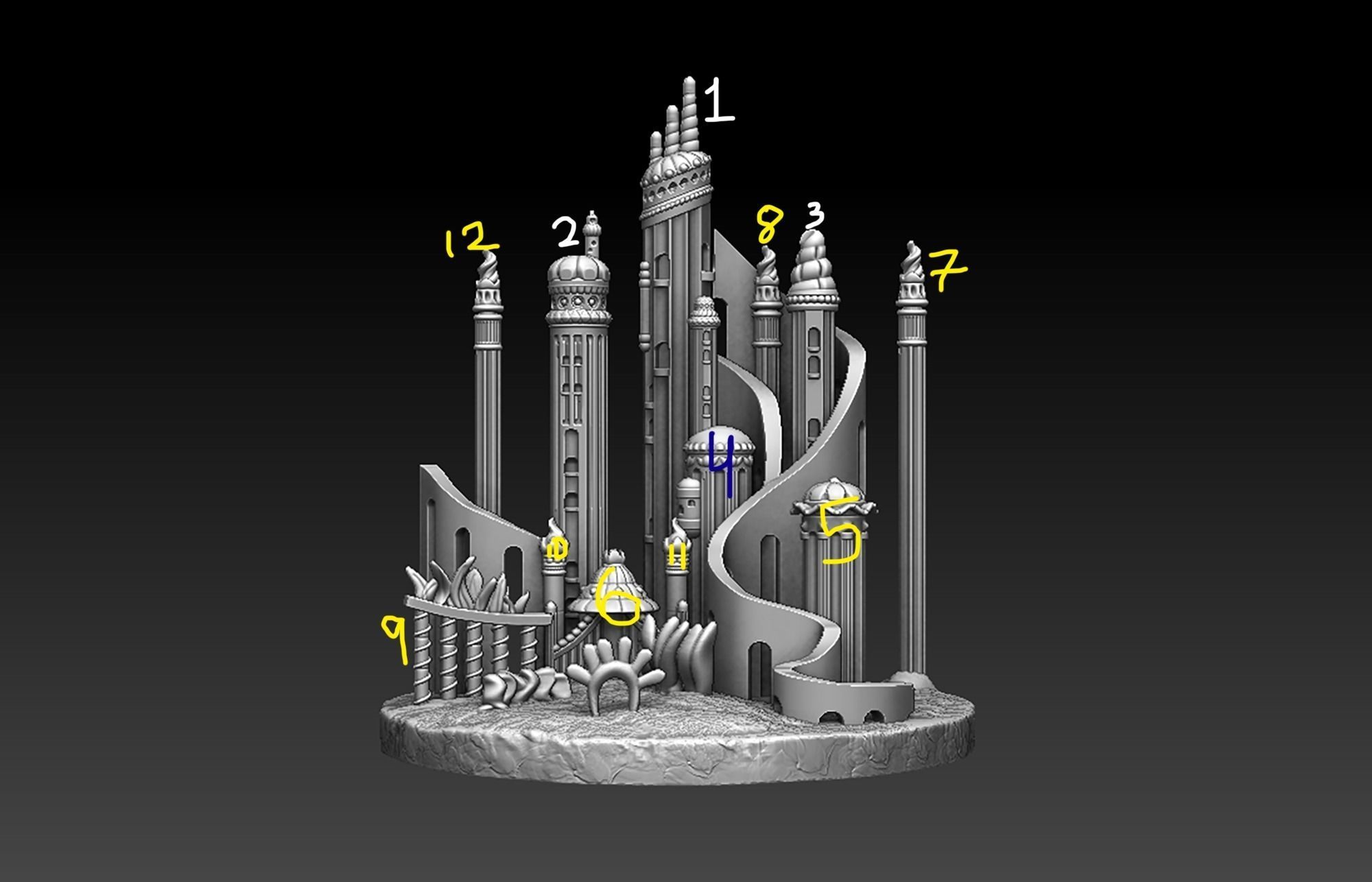 Atlantica little mermaid 3D print model_6