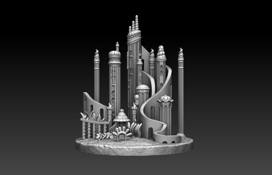 Atlantica little mermaid 3D print model_5