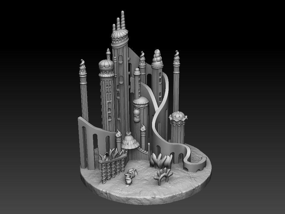 Atlantica little mermaid 3D print model_1