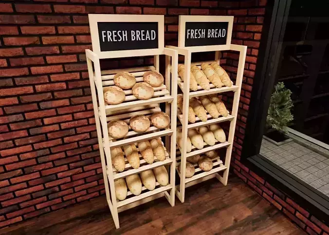 Bakery display rack