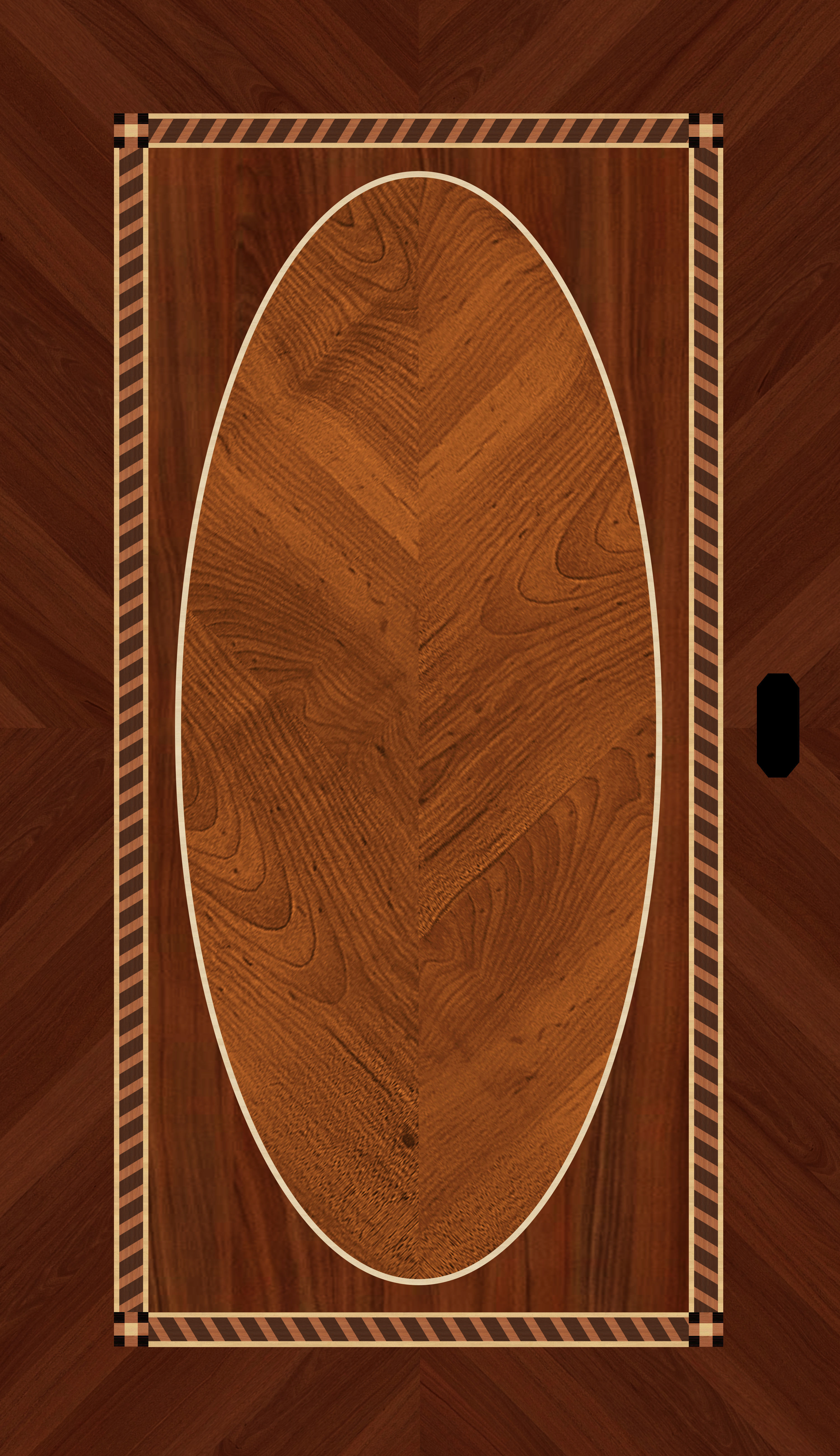 Old Sideboard with Lion Head 3D model_12