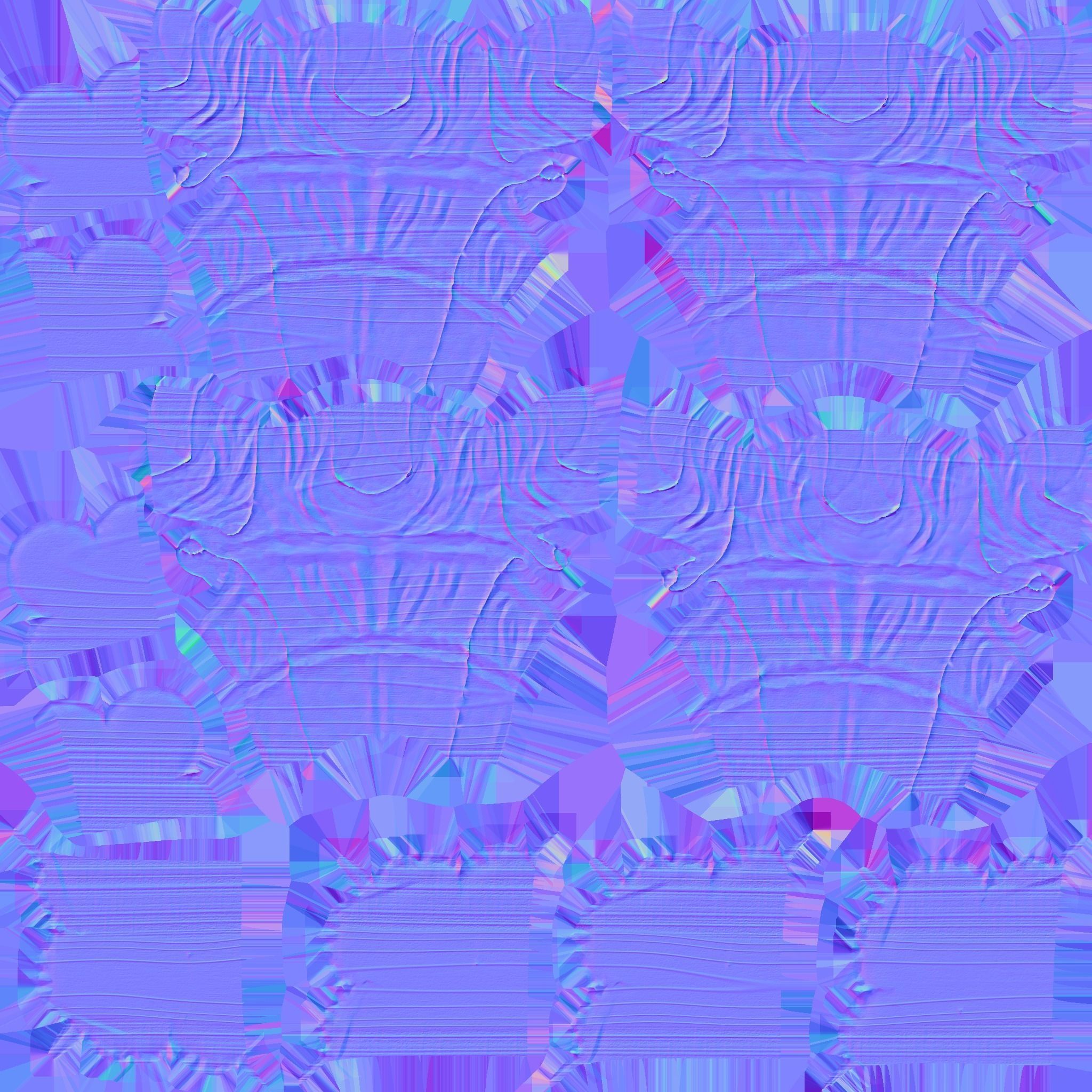 Old Sideboard with Lion Head 3D model_17