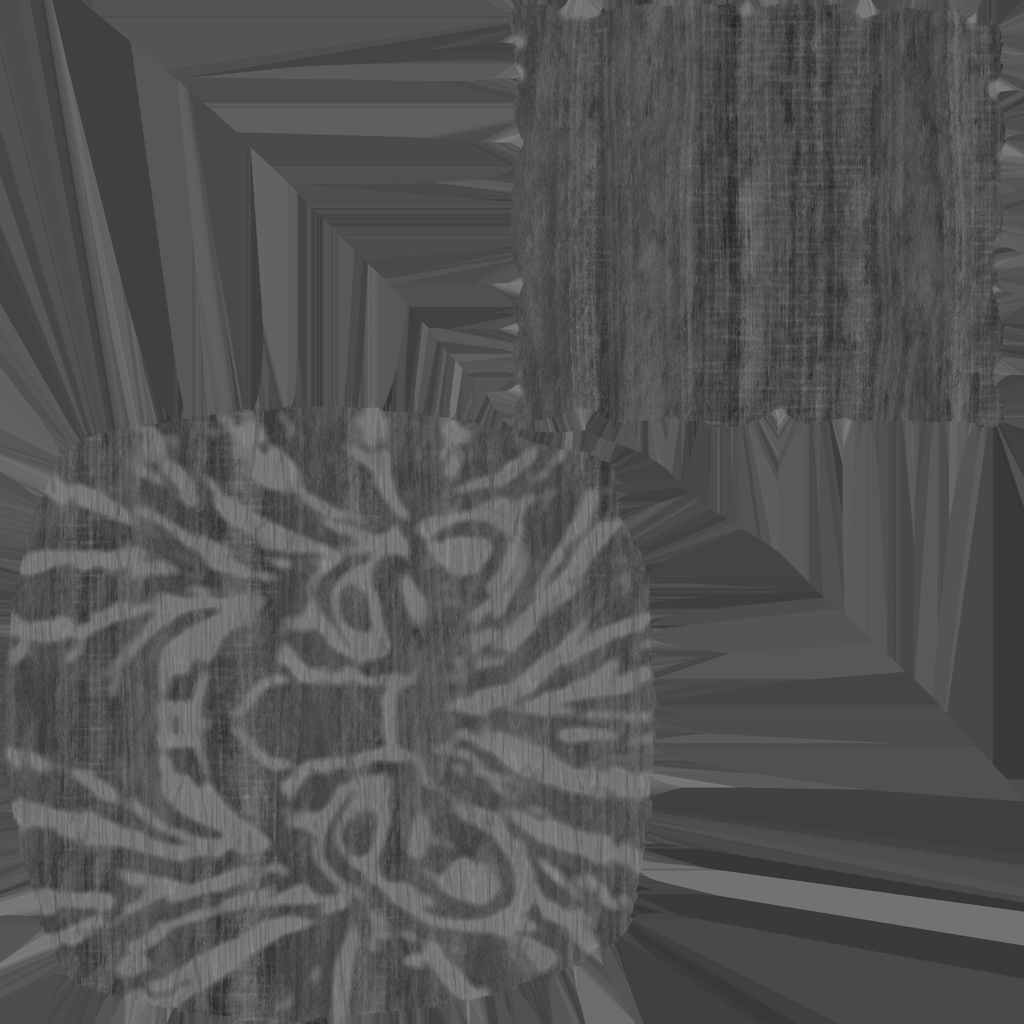 Old Sideboard with Lion Head 3D model_21