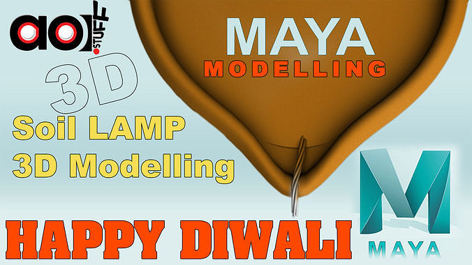 SOIL LAMP Low-poly 3D model