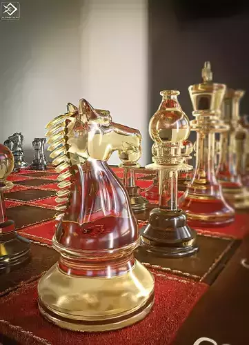 Chessboard  and Chess Pieces