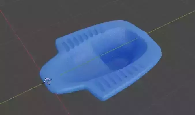 3D model Squat toilet