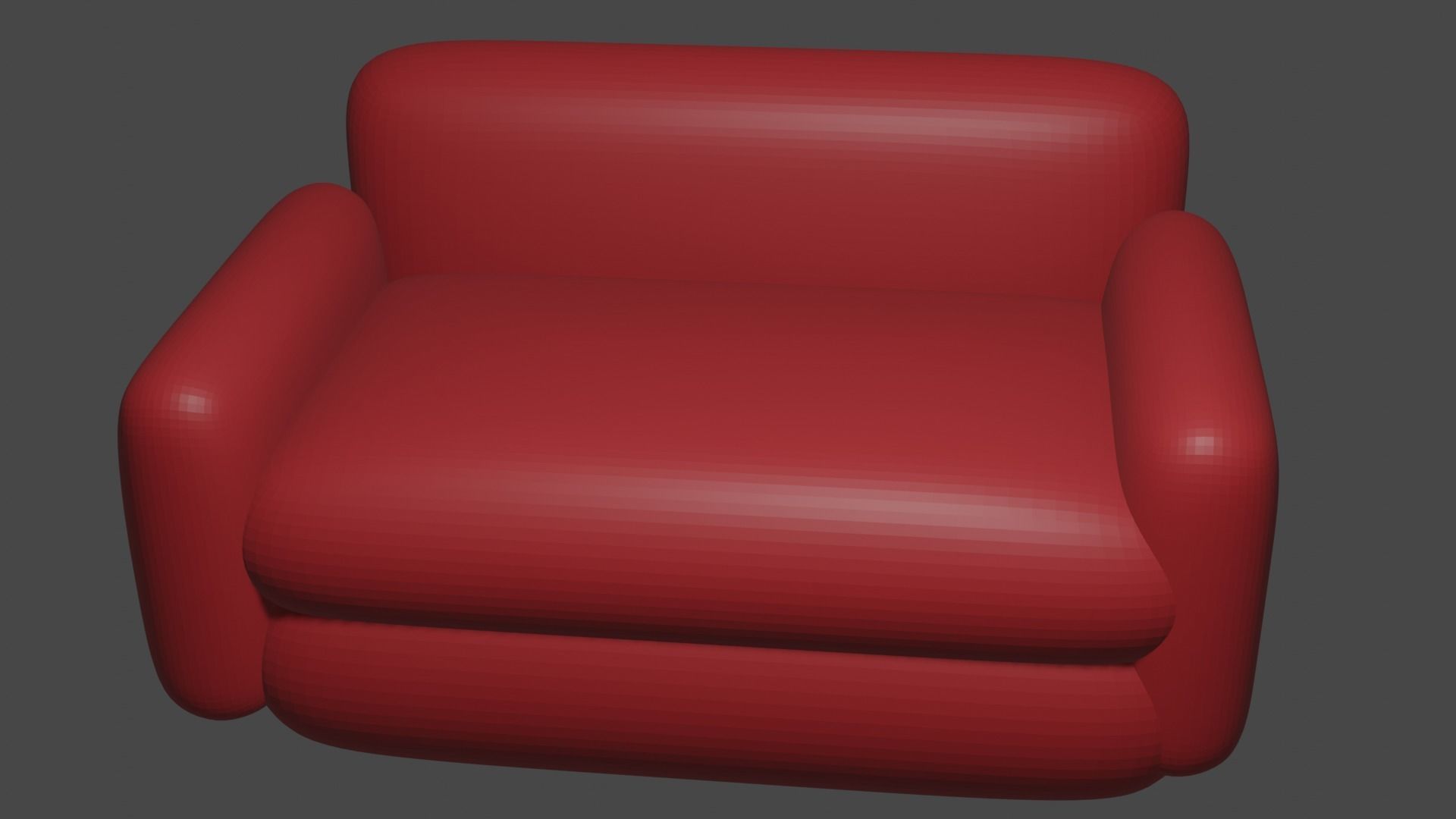 Sofa 3D Model in Blender 3D model_2