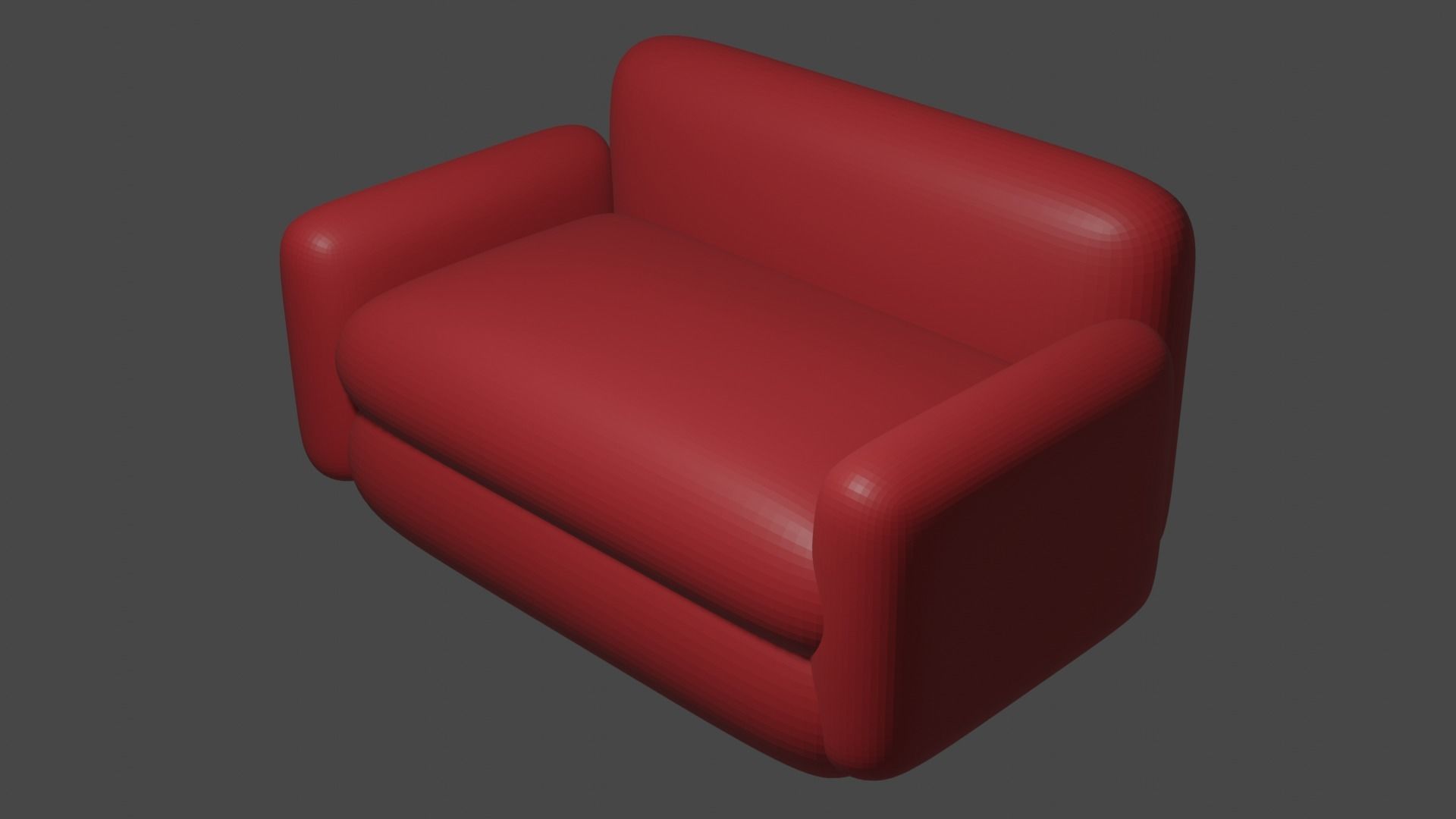 Sofa 3D Model in Blender 3D model_3
