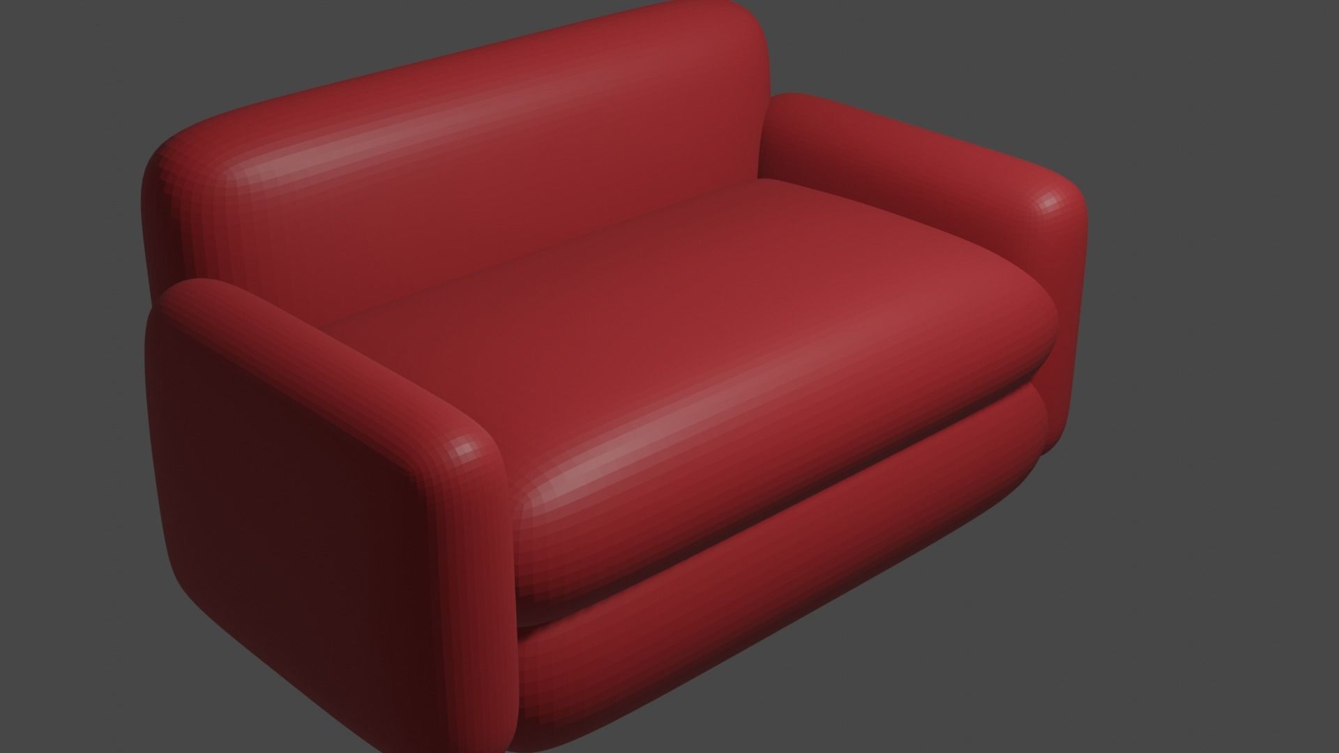 Sofa 3D Model in Blender 3D model_1