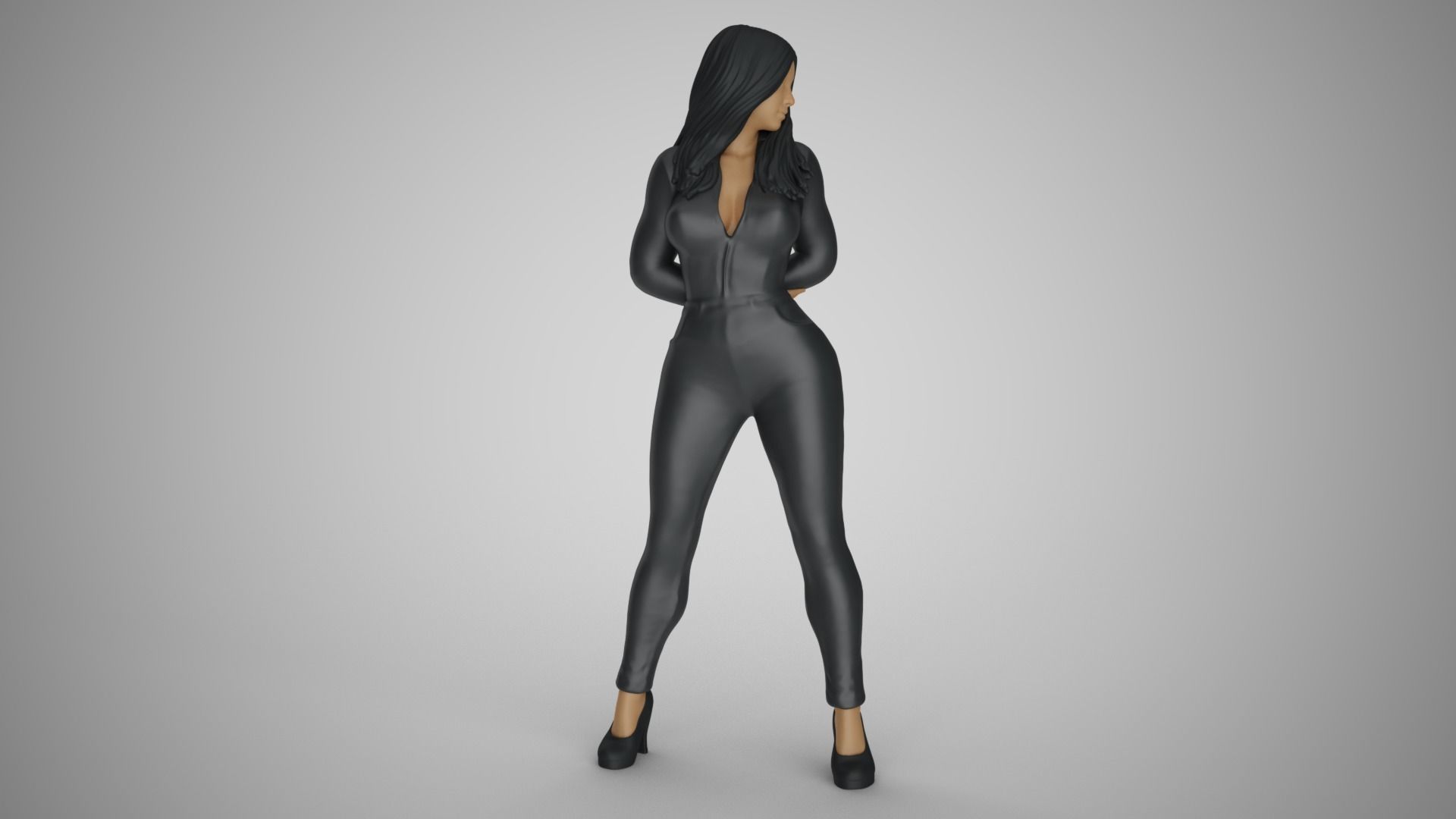 Woman in the Mirror 2 3D print model_10