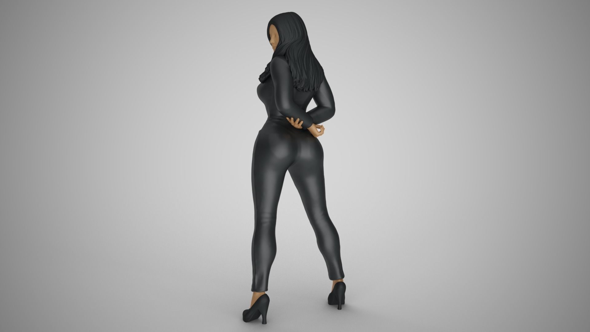 Woman in the Mirror 2 3D print model_5