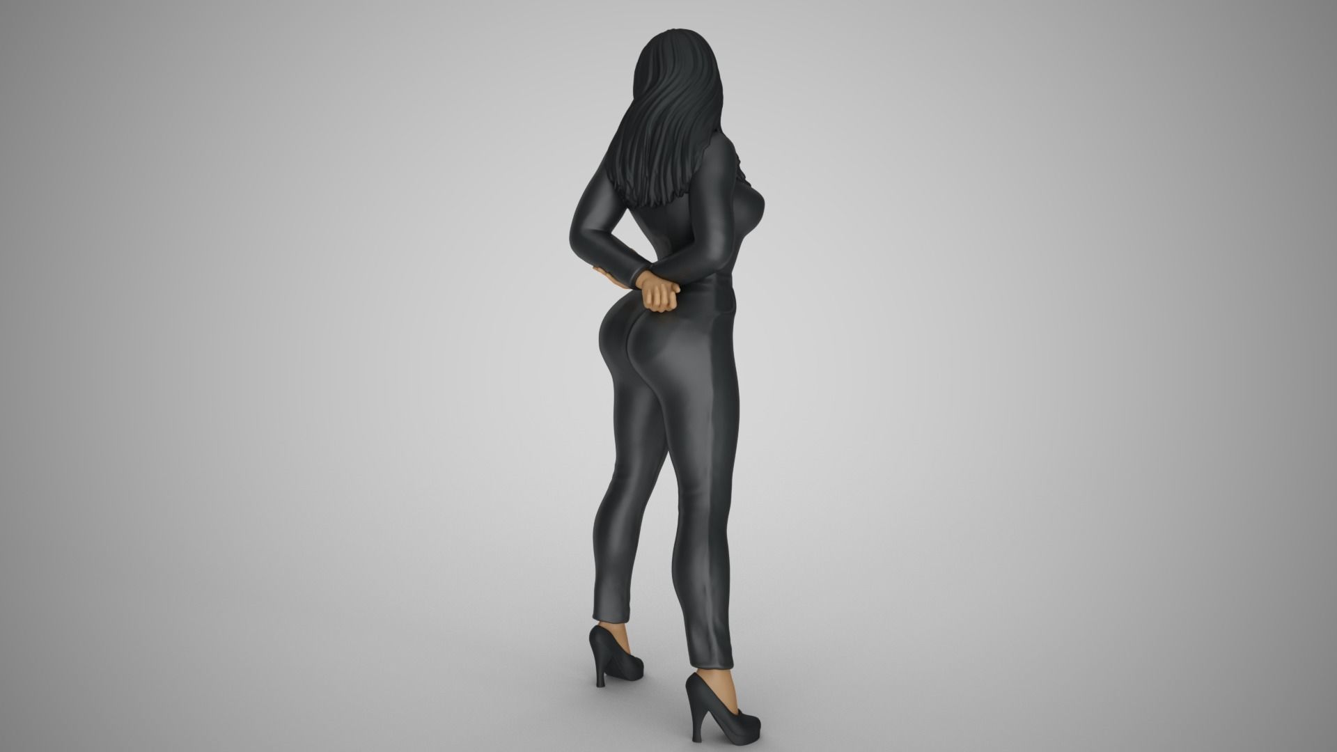 Woman in the Mirror 2 3D print model_7