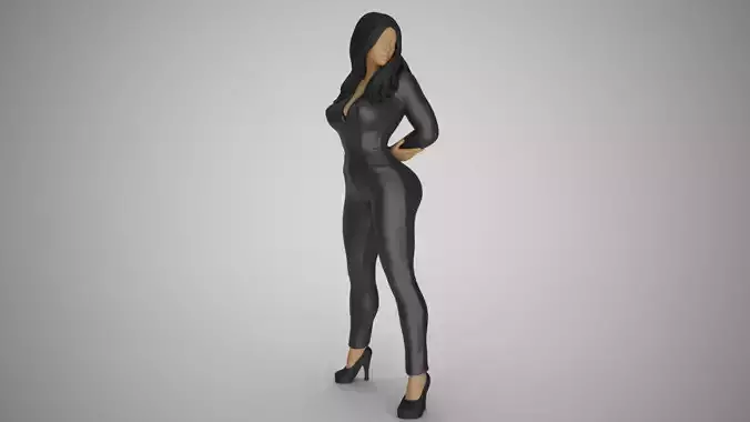 Woman in the Mirror 2 3D print model