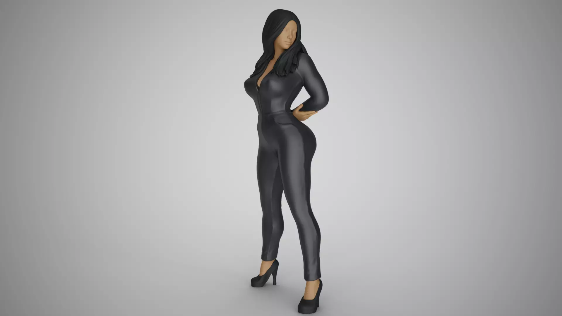 Woman in the Mirror 2 3D print model_0