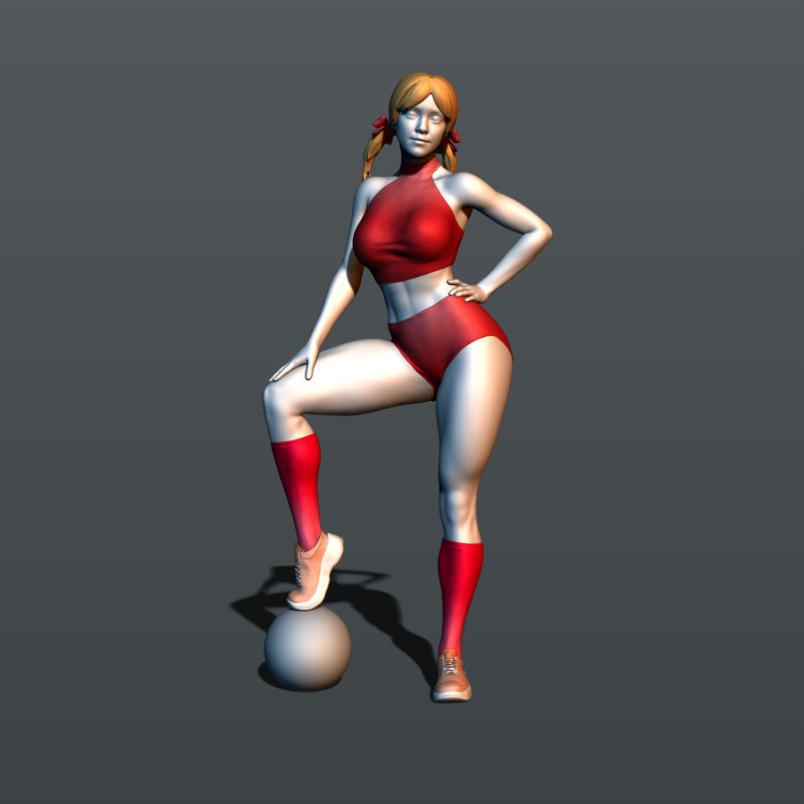 Soccer cheerleader girl