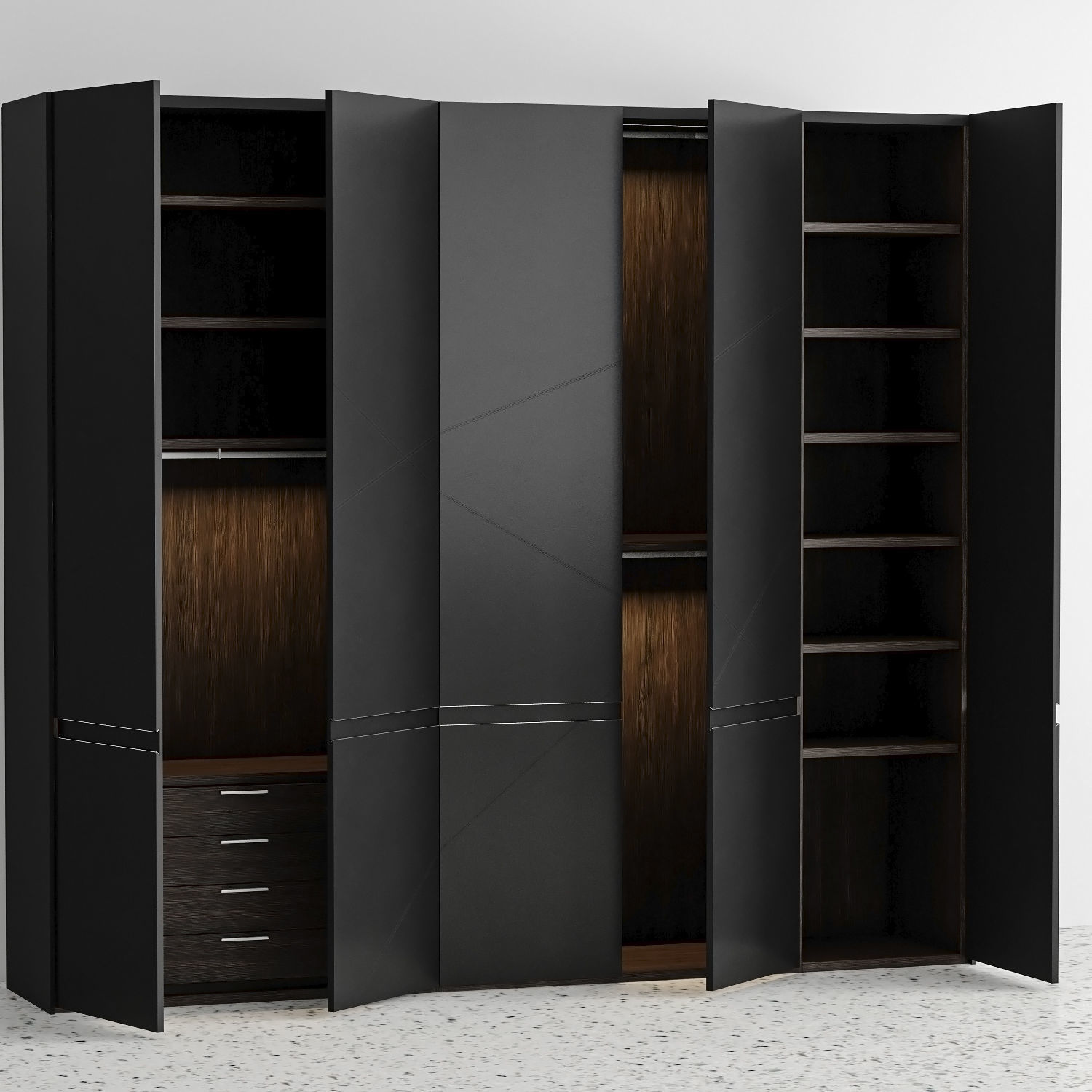 Poliform Sharp Wardrobe 3D model_3
