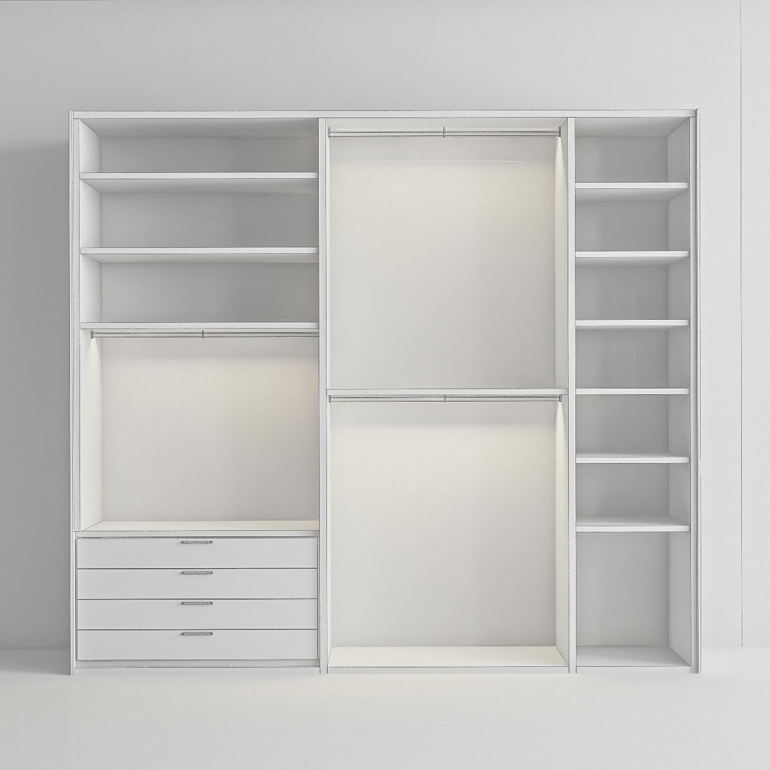 Poliform Sharp Wardrobe 3D model_7