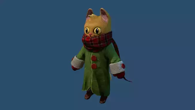 Cat Stylized Cartoon Character
