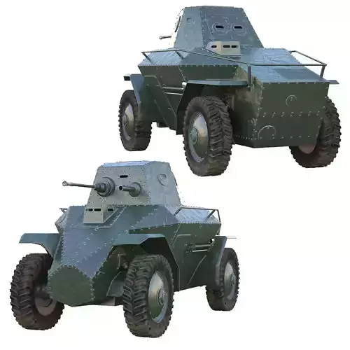 39M Csaba Armored Car 3D model