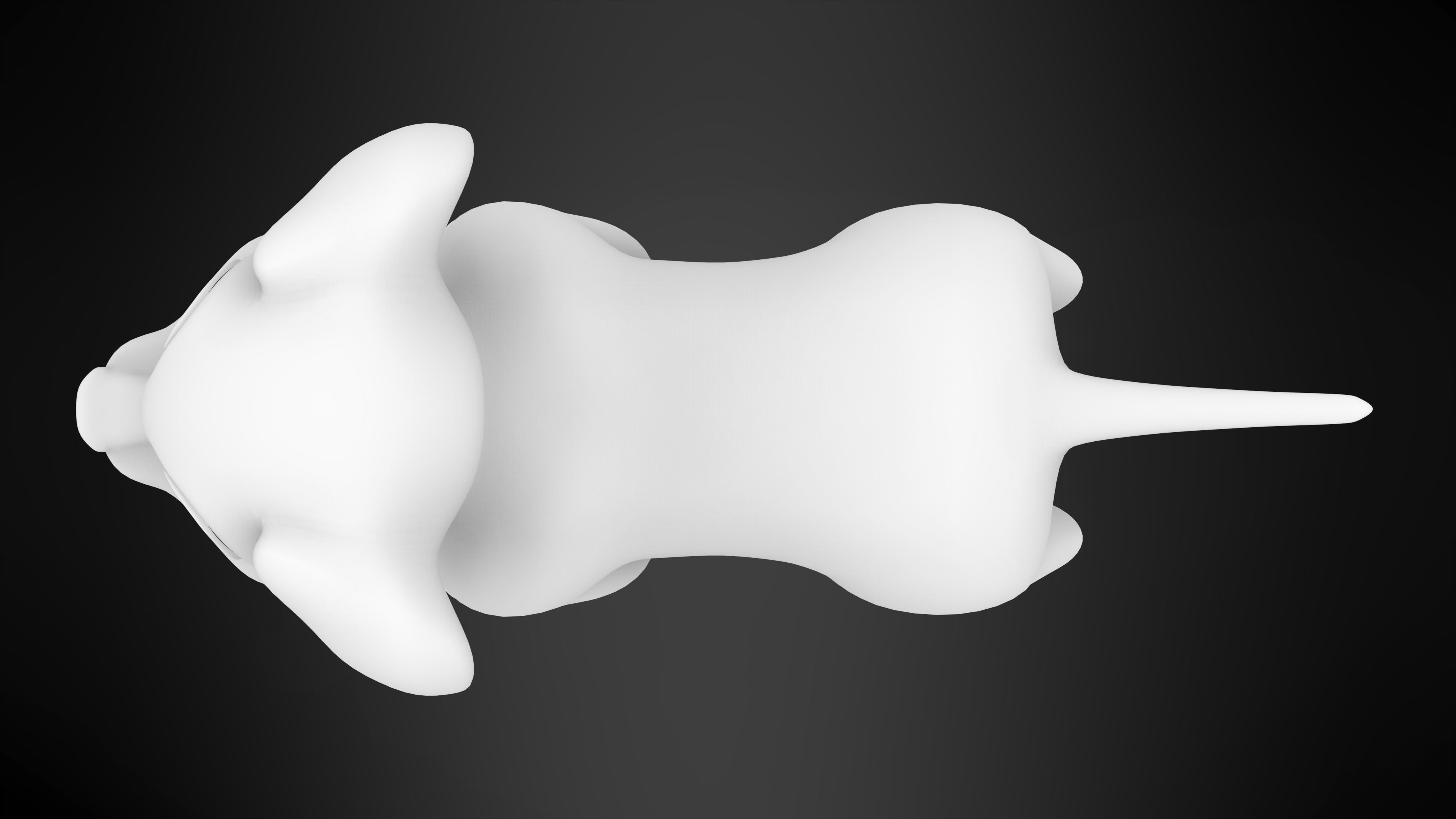 Dalmatian Puppy  Low-poly 3D model_9