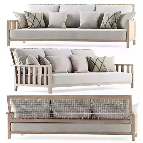 Three-seater garden sofa 