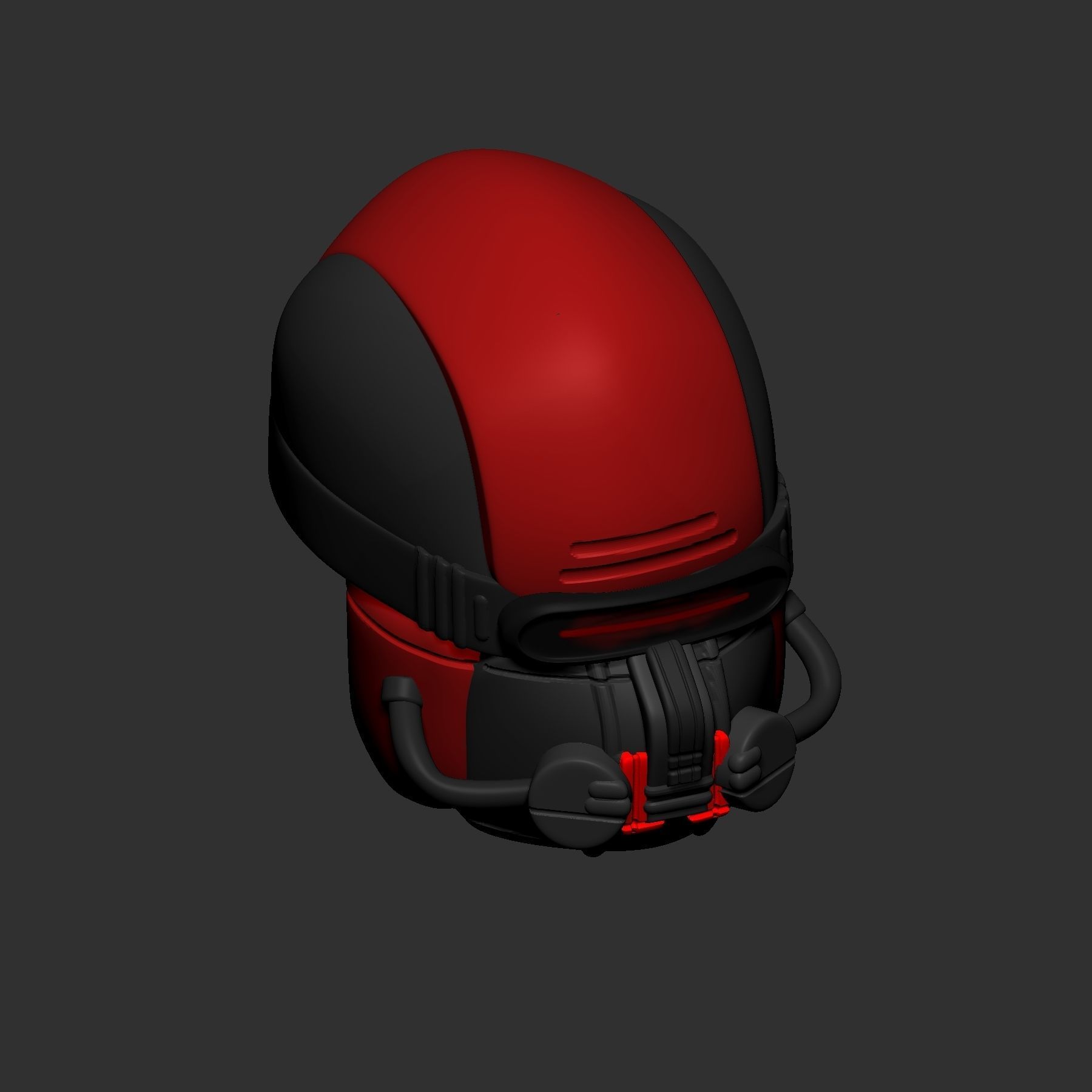 helmet high poly sculpt 3d printable ver 7 3D model 3D model_5
