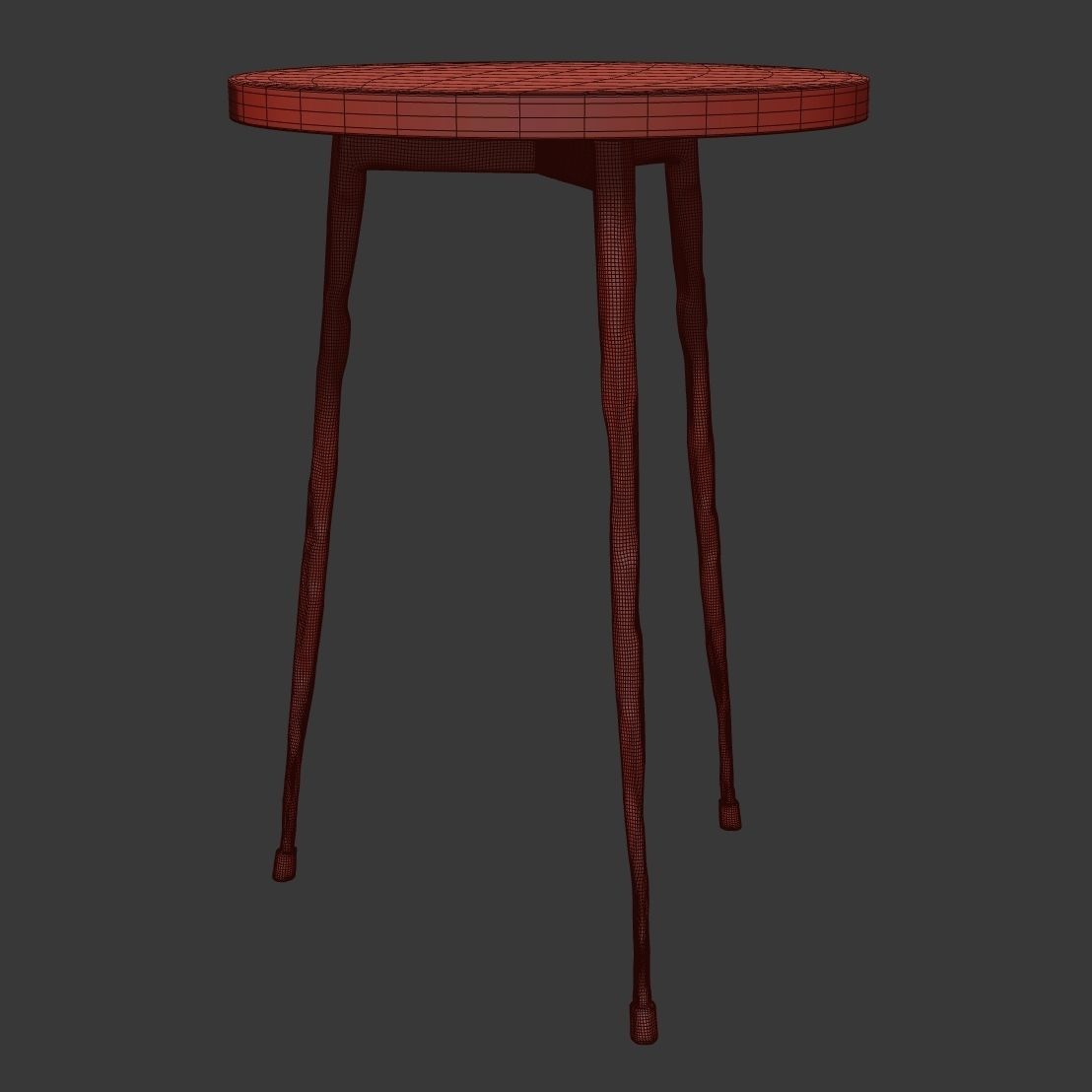 Thai Natura Mesa Auxiliar table 3D model_6
