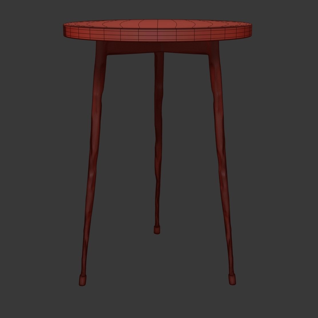 Thai Natura Mesa Auxiliar table 3D model_5