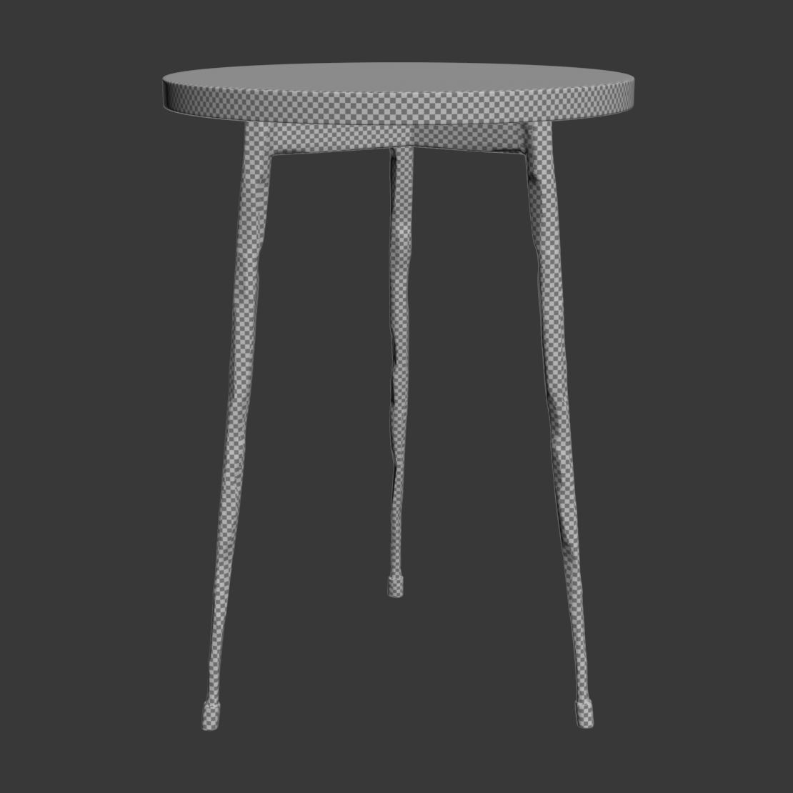 Thai Natura Mesa Auxiliar table 3D model_7