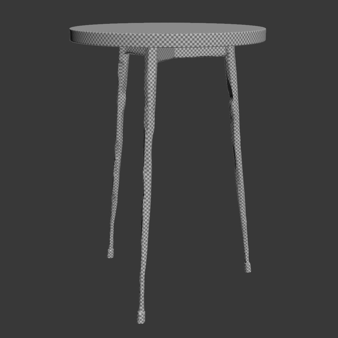 Thai Natura Mesa Auxiliar table 3D model_8