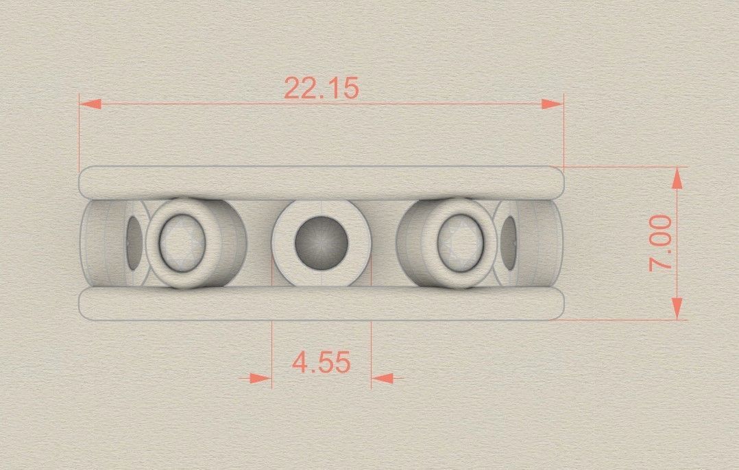 Model 197 New Tiffany Diamond Ring  EU 58 Size 3D print model_6
