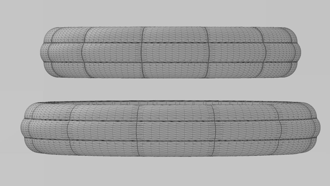 Rounded faceted ring 3D print model_10