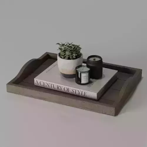 Table Decoration Candles in Tray