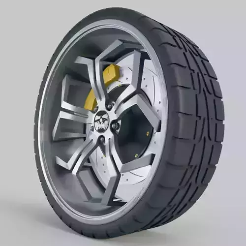Car Whell Free 3D model