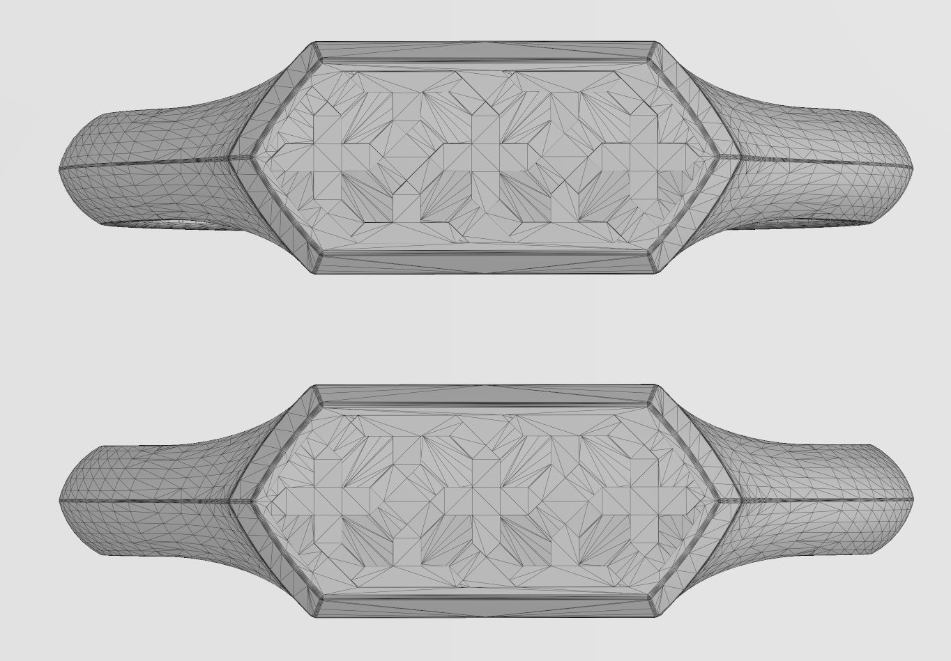 Hexagonal Moucharabih motif signet ring 3D print model_12