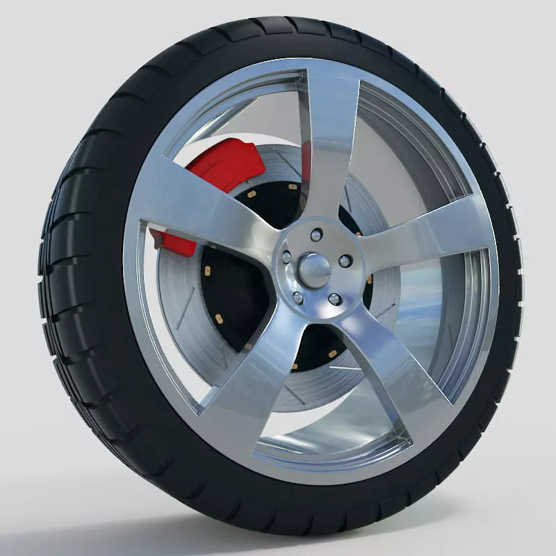 Car Wheel 3D model Free 3D model